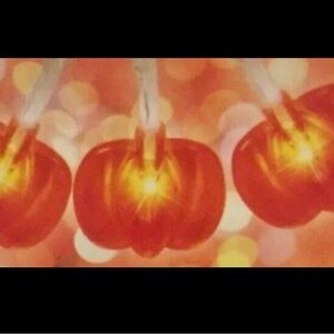 🧡 2X FALL LED PUMPKIN STRING LIGHTS